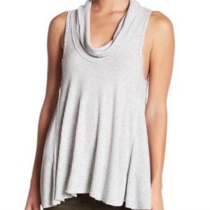 Free People Swing It Sleeveless Cowl-Neck Top